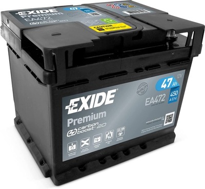 АККУМУЛЯТОР EXIDE PREMIUM 47AH 450A EA472