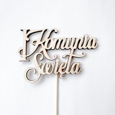 topper pik napis I KOMUNIA ŚWIĘTA