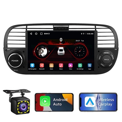 FIAT 500 2007-2015 RADIO ANDROID CARPLAY 2GB 32GB  