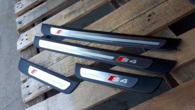 S4 b8 lift накладки пороговые sline накладки na пороги фото №1