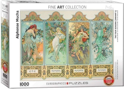 HEYE CZTERY SEZONY ALFONS MUCHA 1000 EL. (PUZZLE)