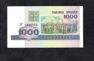 BANKNOT BIAŁORUŚ -- 1000 rubli -- 1998 rok, UNC