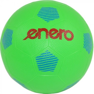 PIŁKA GUMOWA NOŻNA 22CM ZIELONA ENERO