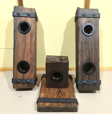 DREWNIANA LAMPA WISZĄCA BELKA DEKORACYJNA 50cm