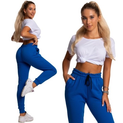 Wygodne Modne SPODNIE Damskie Dresowe Dresy