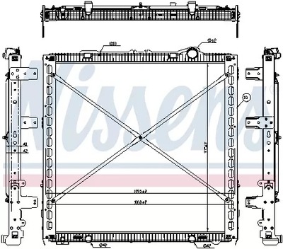 РАДІАТОР ДВИГУНА (Z RAMĄ) DAF XF 106 MX