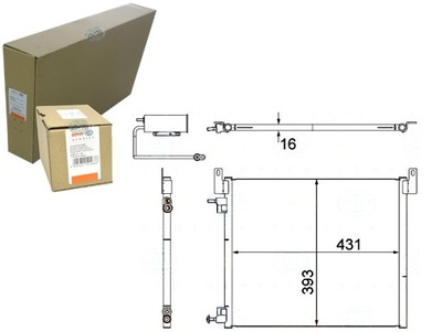 CONDENSADOR RADUADOR DE ACONDICIONADOR [BEHR HELLA]  