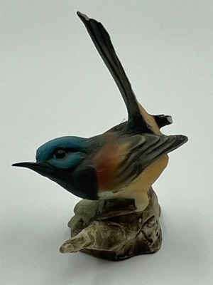 Bardzo rzadka unikatowa Włoska figurka ptak TAY wysokość 8,5cm