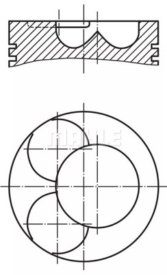 PISTÓN 028 07 02 MAHLE  