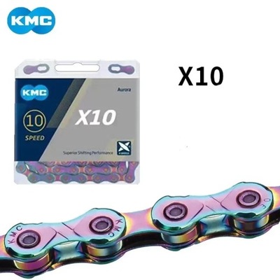 KMC X10 X11 X12 Road MTB Bicycle Chain 10/11/12 Speed Aurora Color Bicycle