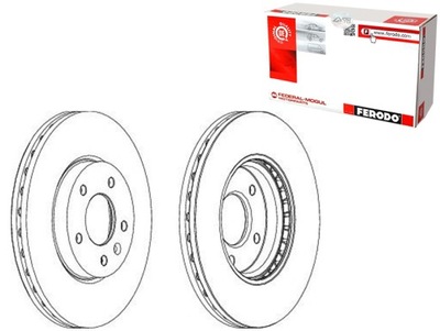 ГАЛЬМІВНІ ДИСКИ ГАЛЬМІВНІ FERODO 13502052 13502051 569070