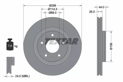 DISCO DE FRENADO NISSAN P. JUKE- PULSAR 1.6 10-  