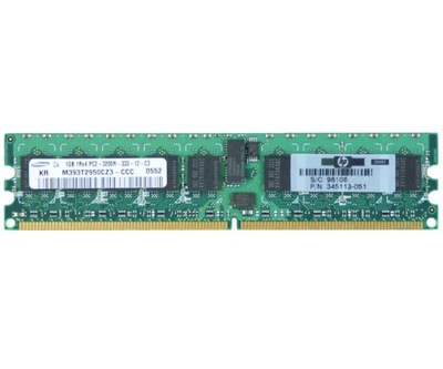 PAMIEC HP 1GB 1Rx4 PC2-3200R 400Mhz 345113-051