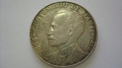 Moneta Kuba 1 peso 1953