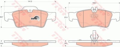 TRINKELĖS STABDŽIŲ GAL. DB W211/W212/W220/W221/C219 