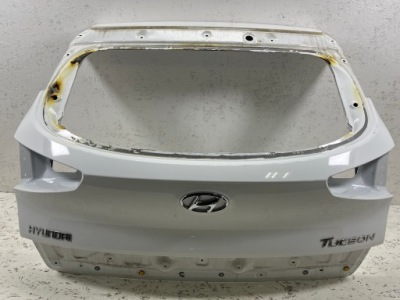 Hyundai tucson iii lift 2018 крышка багажника задняя багажника белый cała ! фото №1