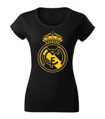 Koszulka Real Madryt. Damska czarna rozmiar L