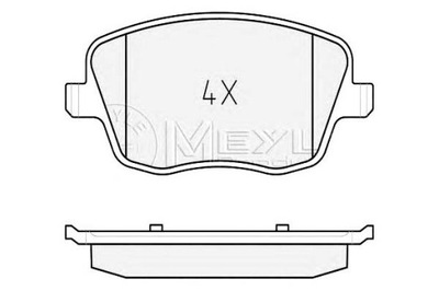 SABOTS DE FREIN DE FREIN MEYLE 025 235 8118/W - milautoparts-fr.ukrlive.com