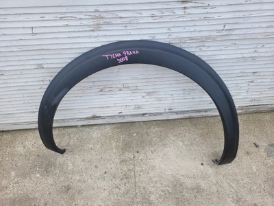 Молдинг крила правий задня peugeot 3008 ii фото №1