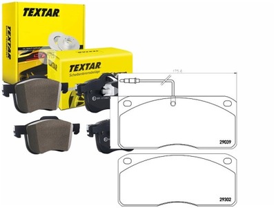 Textar 2903902 набір гальмівних колодок гальмівних, гальма дискові фото №1