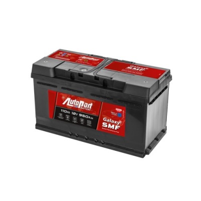 Акумулятор autopart galaxy +duplex 110ah 950a фото №1