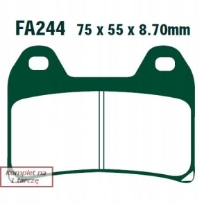 КОЛОДКИ ГАЛЬМІВНІ EBC FA244