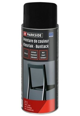 PARKSIDE | Lakier w sprayu czarny połysk 400 ml