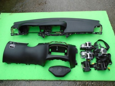 Mercedes w221 lift консоль панель приладів подушка безпеки ремені oryg фото №1