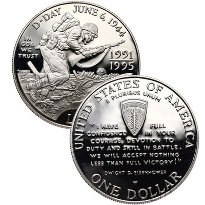 1 Dolar One Dollar 1995 D-Day