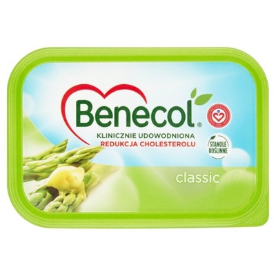 Benecol Classic Margaryna roślinna z dodatkiem stanoli roślinnych 225 g