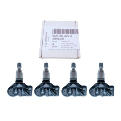 4 PIEZAS SENSOR DE PRESIÓN NEUMÁTICOS TPMS AUDI A3 8V A4 B9 A5 A6 C8 A7 A8 5Q0907275B  