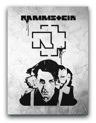 RAMMSTEIN - OBRAZ 40x30cm plakat canvas