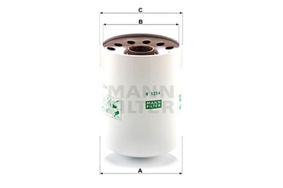 MANN-FILTER FILTRAS ALYVOS JOHN DEERE 4050 4055 4250 4255 4450 4455 4555 