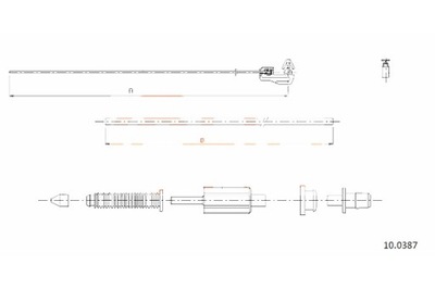 COFLE ТРОС ГАЗА COFLE 10.0387 RENAULT CLIO I 91-98 1570 1300