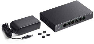 2x Switch PoE TP-Link LS106LP 6 portów Fast Ethernet 4x PoE+ Przełącznik