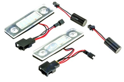 Nty ліхтарі led підсвітка номерного знака реєстраційний skoda octavia ii фото №1