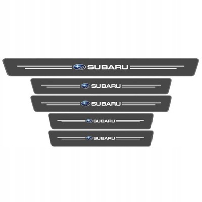 5 PRZEZROCZYSTYCH UMBRALES PUERTA PARA SUBARU  