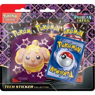 Zestaw Pokémon TCG: Paldean Fates Tech Sticker Fidough naklejka