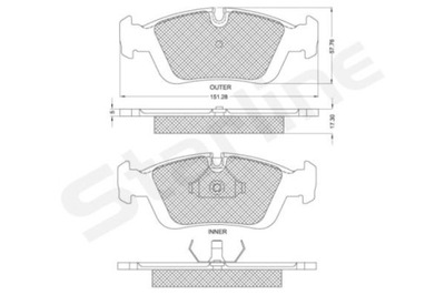 КОЛОДКИ ГАЛЬМІВНІ STARLINE BD S153