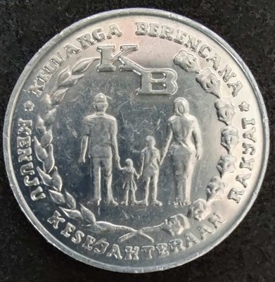 1031 - Indonezja 5 rupii, 1974