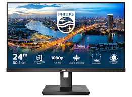 MONITOR LED 24' PHILIPS 243B1 HDMI dokowanie USB C Bezramkowy