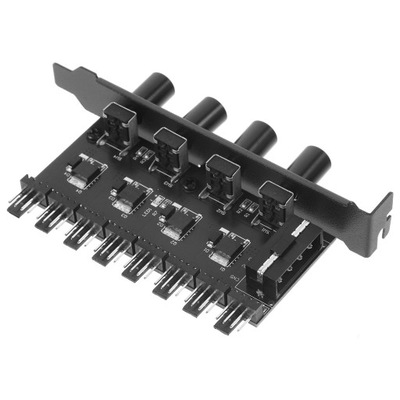 KOMPUTER CICHY WENTYLATOR REGULATOR PRĘDKOŚCI PIASTY CPU KABEL ROZDZIELACZA