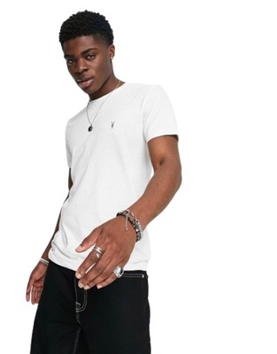 AllSaints biały męski t-shirt defekt XL