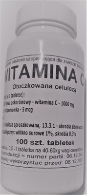 Witamina C 1000mg - 100 tab. Podkowa