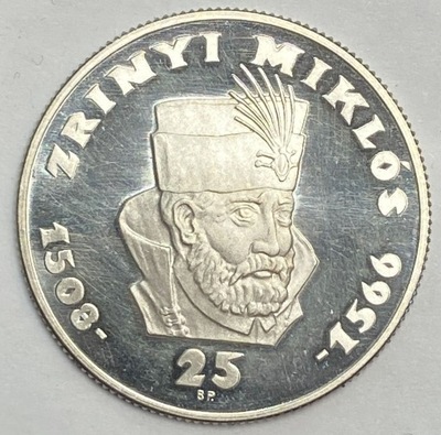 Węgry 25 Forintów 1966 Zrinyi srebro *231