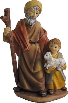 Staruszek z chłopcem, do figur o wys 15cm K184-55