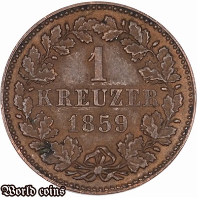 1 KREUZER 1859 NASSAU