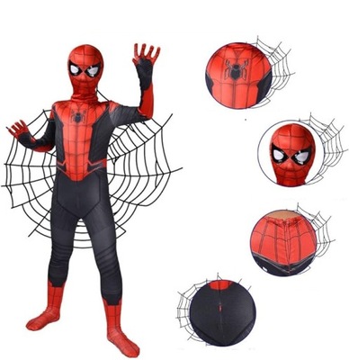 KOSTIUM PRZEBRANIE STRÓJ SPIDER-MAN HALLOWEEN DLA DZIECKA ZABAWA 130 CM