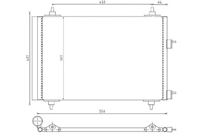 MAHLE KONDENSATORIUS KONDICIONAVIMO PEUGEOT 307 1.4-2.0D 08.00-12.09 