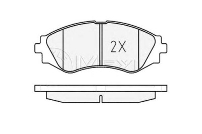 Meyle тормозные колодки тормозные chevrolet epica 2.0 kl1_ фото №1